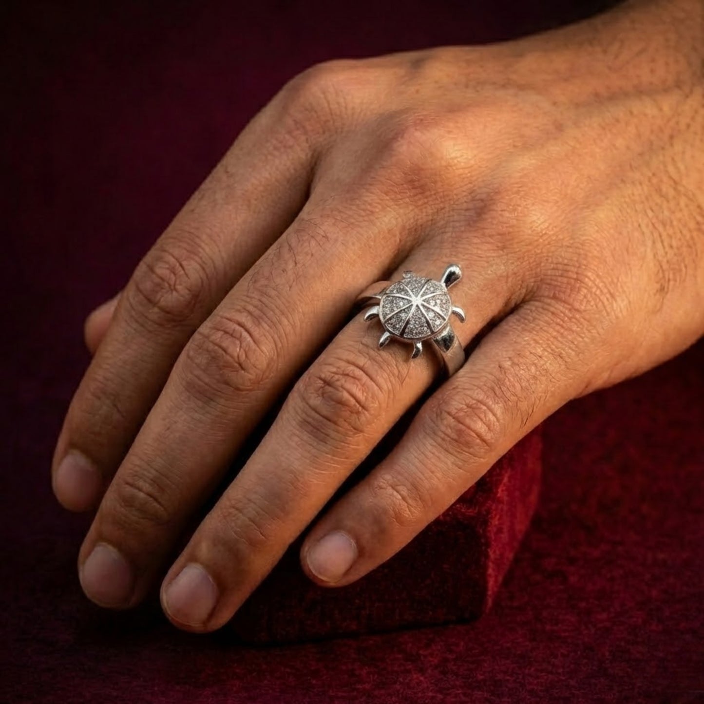 Iced Out Italian Silver Ring CJCZ013