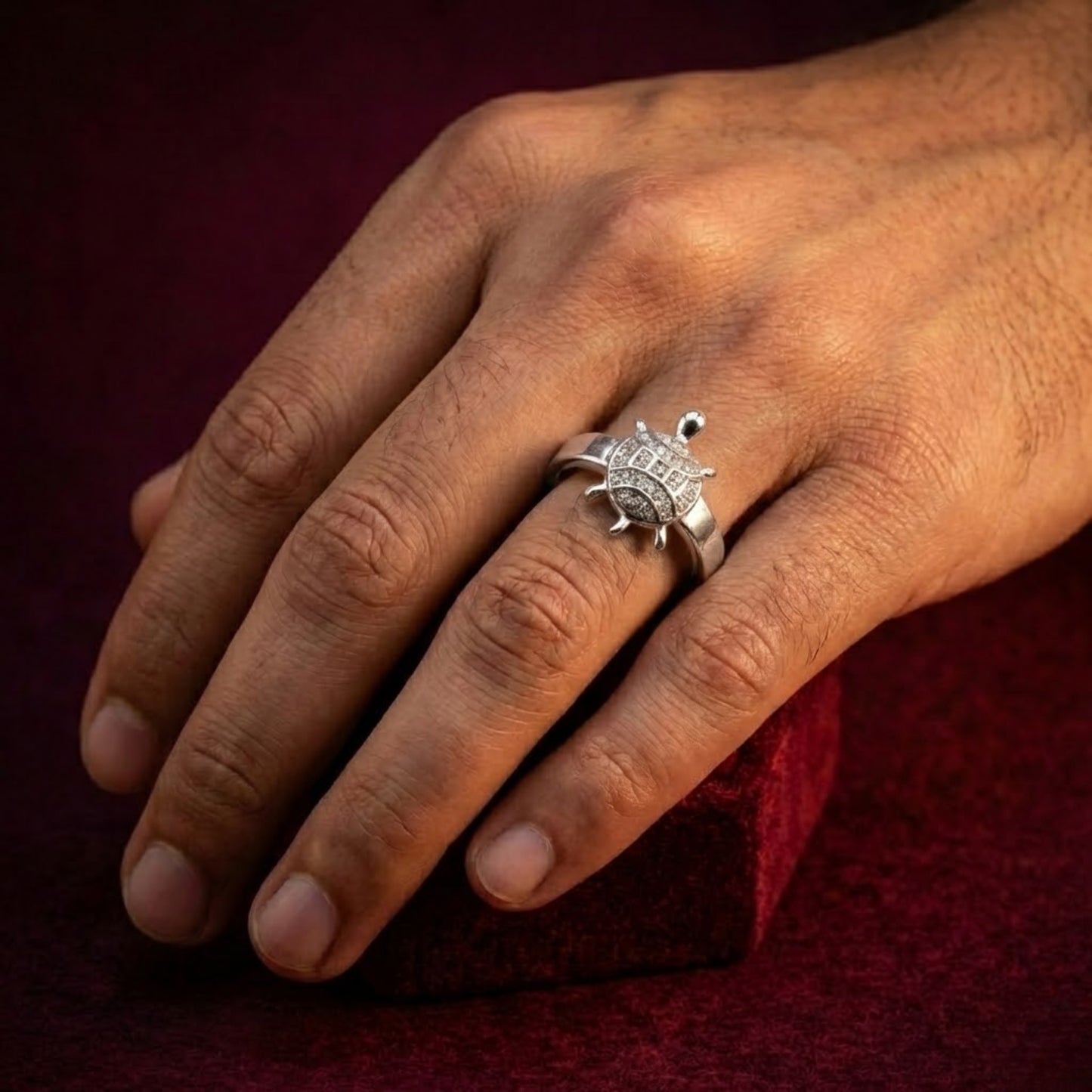 Iced Out Italian Silver Ring CJCZ014