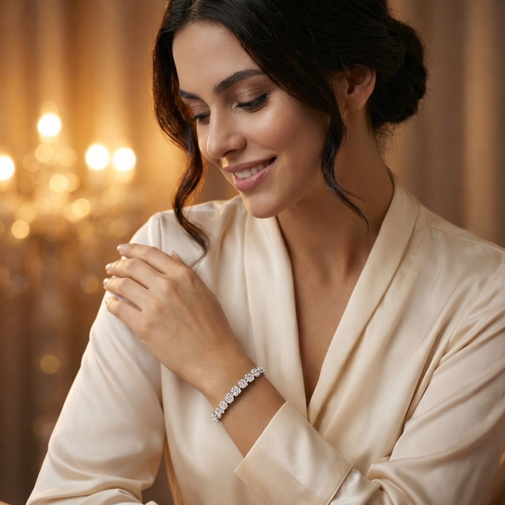 Moissanite Tennis Bracelet CJMT005