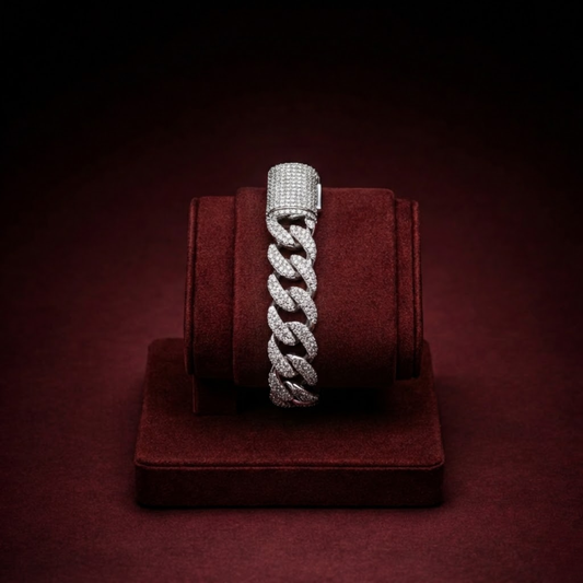 Moissanite Cuban Bracelet CJMC003