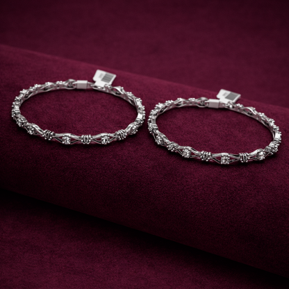Silver Bangle Pair CJCBA004