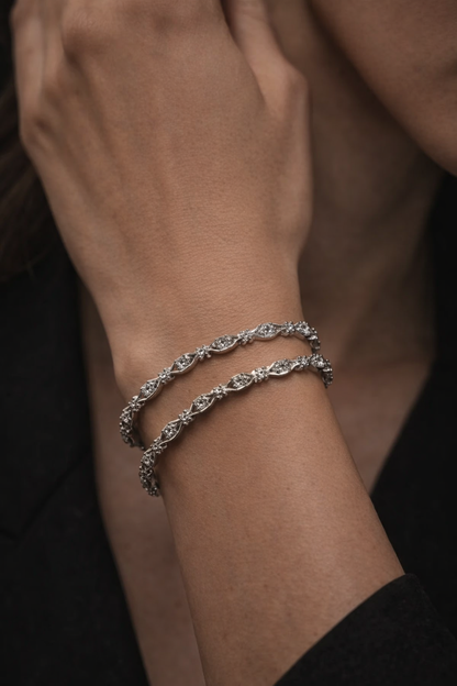 Silver Bangle Pair CJCBA001