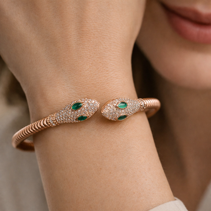 Silver Bracelet Rose Gold Plated CJWCB060