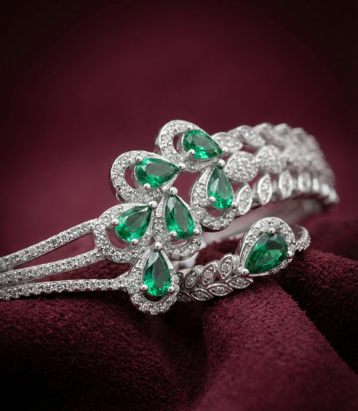 Silver Ring & Bracelet CJWCB047