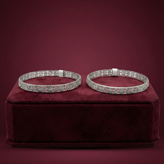 Silver Bangle Pair CJCBA010