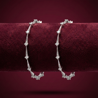 Silver Bangle Pair CJCBA005
