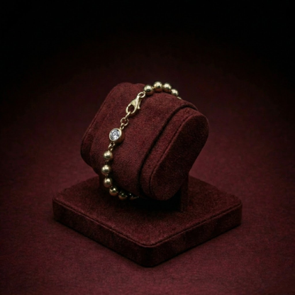 Moissanite Ball Bracelet CJCM002