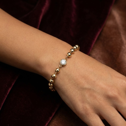 Moissanite Ball Bracelet CJCM002