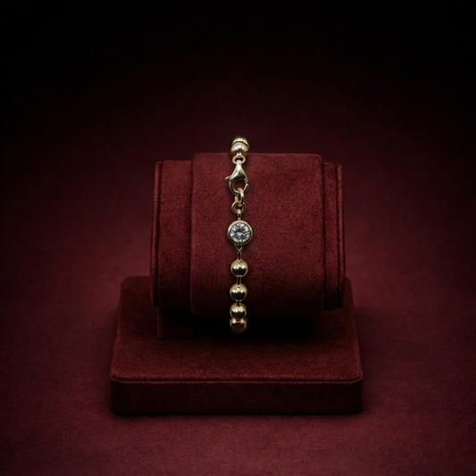 Moissanite Ball Bracelet CJCM002