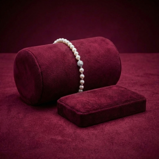 Silver Pearl Bracelet CJPRB001