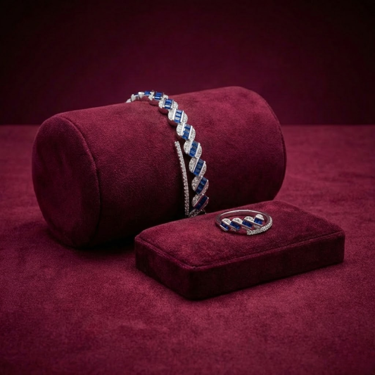 Silver Ring & Bracelet CJWCB049