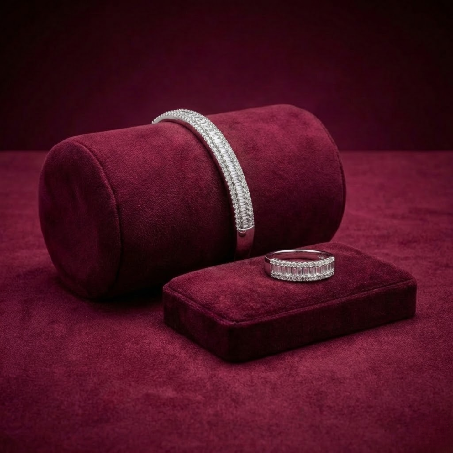 Silver Ring & Bracelet CJWCB052