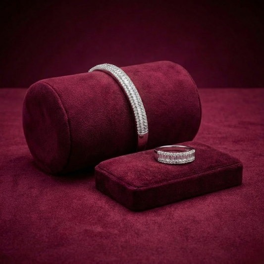 Silver Ring & Bracelet CJWCB052