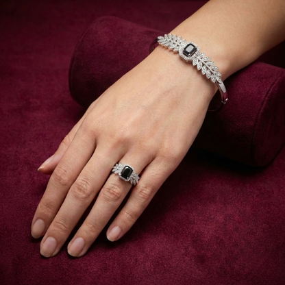 Silver Ring & Bracelet CJWCB053