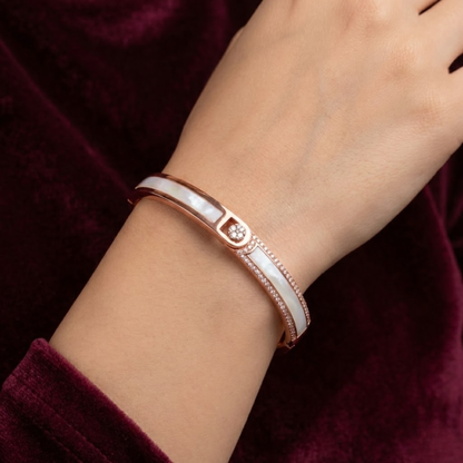 Silver Bracelet Rose Gold Plated CJWCB059