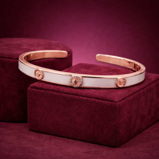 Silver Bracelet Rose Gold Plated CJWCB062