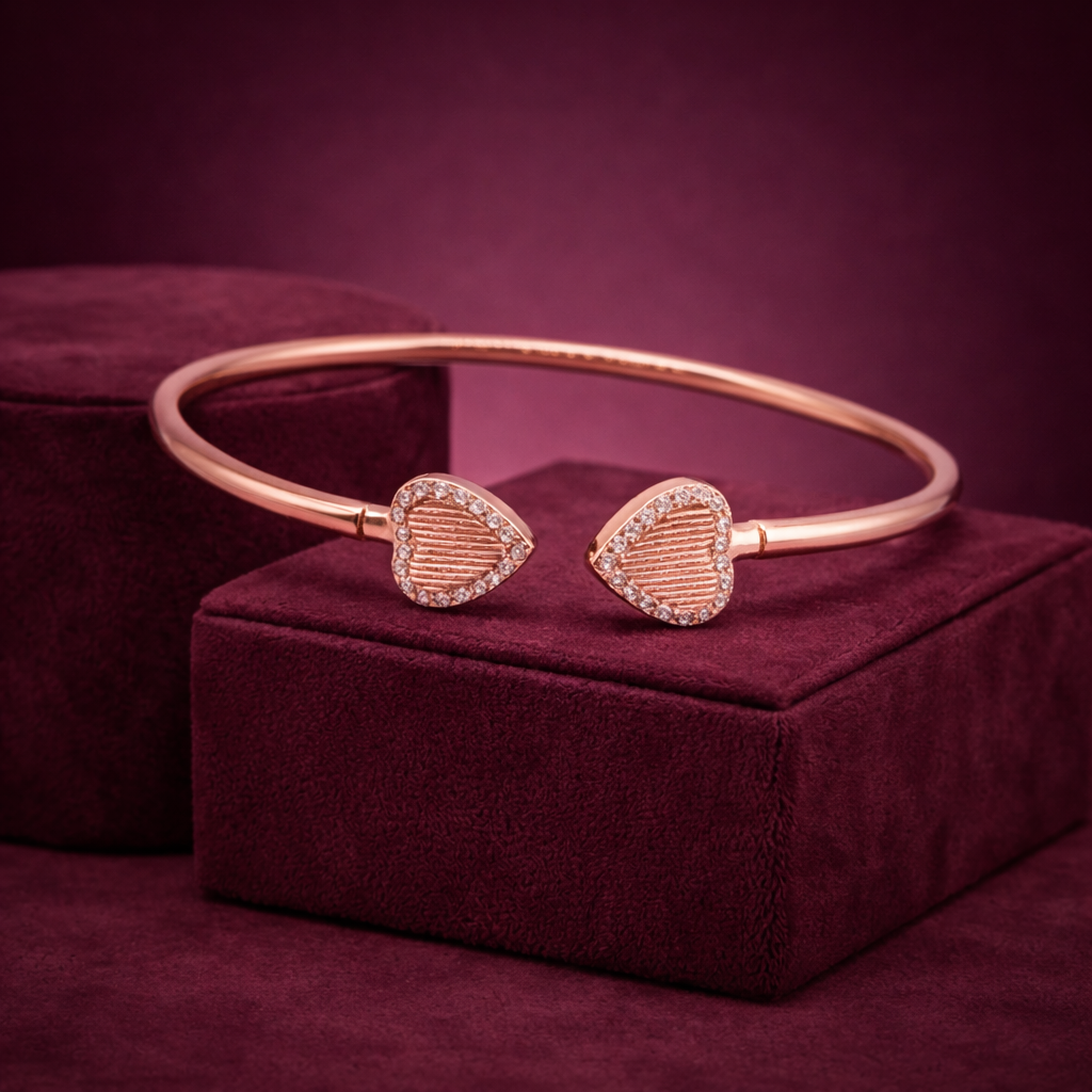 Silver Bracelet Rose Gold Plated CJWCB067