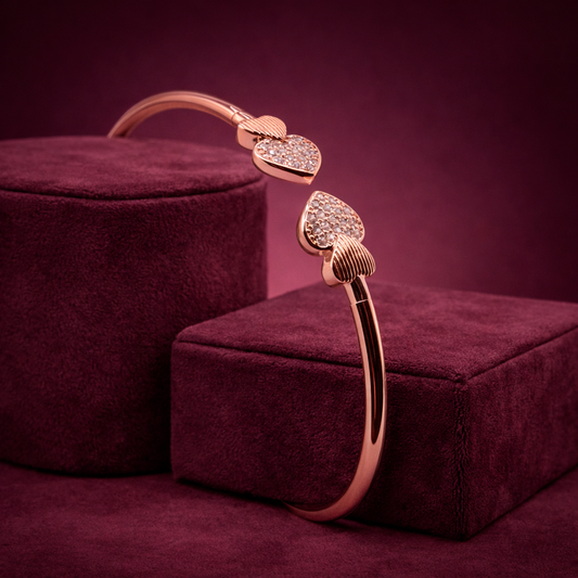 Silver Bracelet Rose Gold Plated CJWCB070