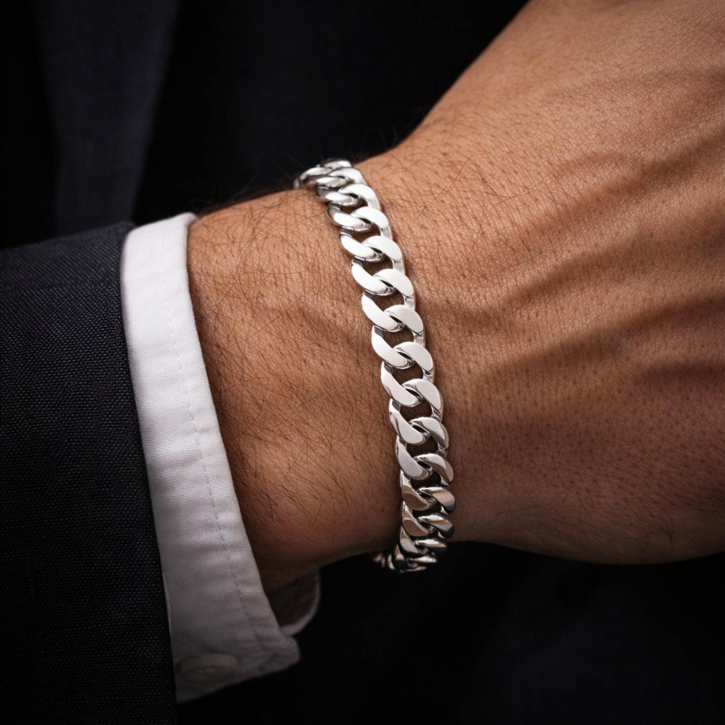 925 Medium Curb Bracelet CJSB002