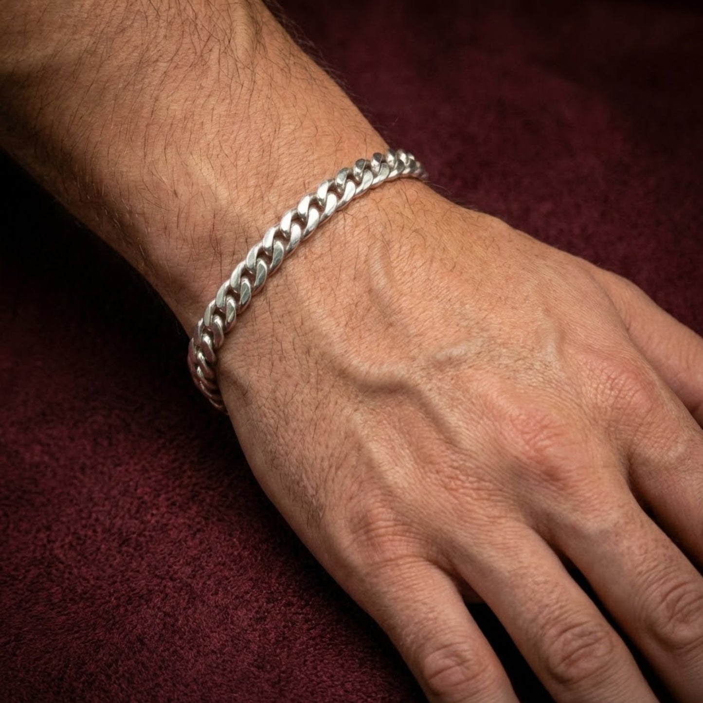 925 Thin Curb Bracelet CJSB001