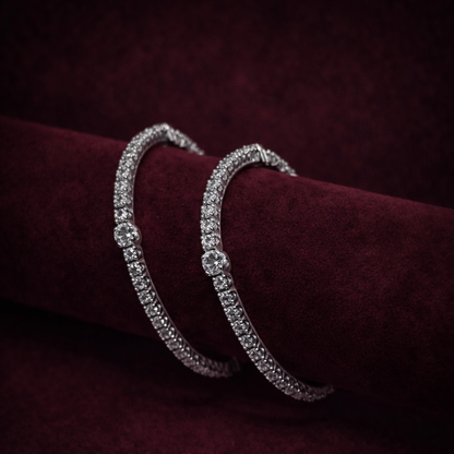 Silver Bangle Pair CJCBA014