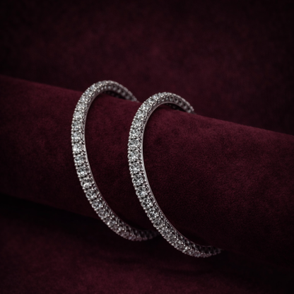 Silver Bangle Pair CJCBA016