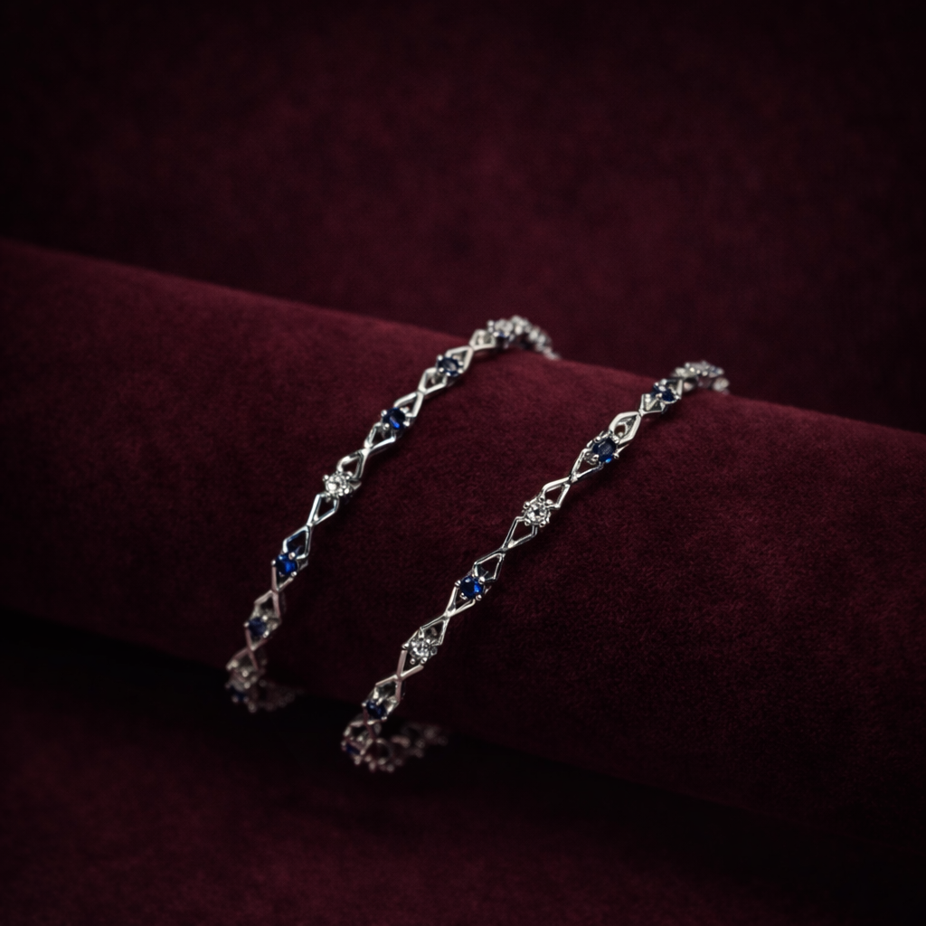 Silver Bangle Pair CJCBA002