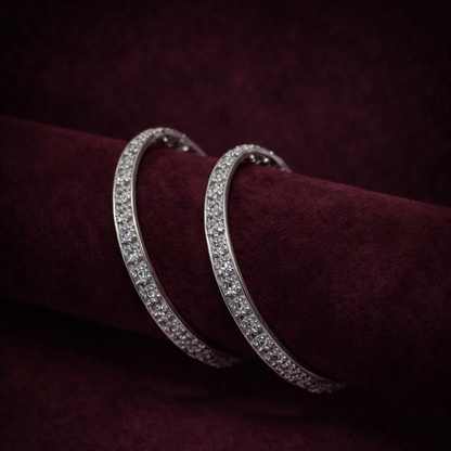 Silver Bangle Pair CJCBA009