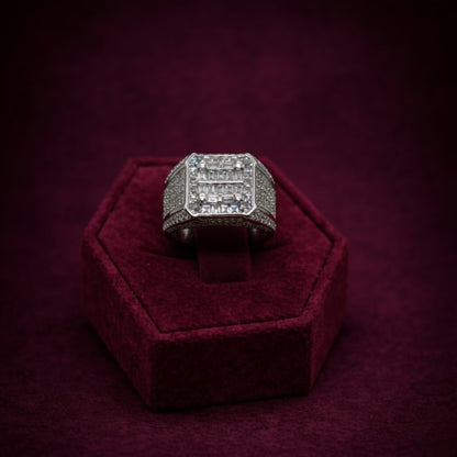 Iced Out Italian Silver Ring CJCZ003