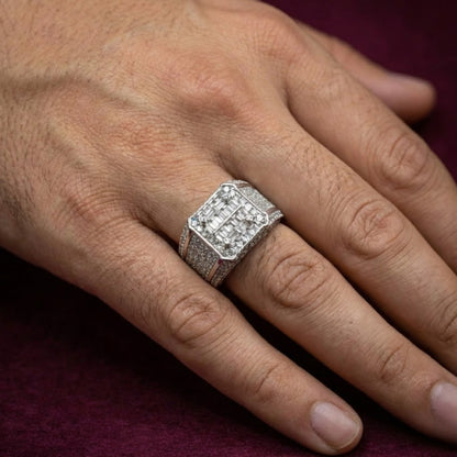 Iced Out Italian Silver Ring CJCZ003