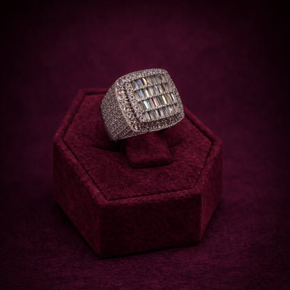 Iced Out Italian Silver Ring CJCZ001