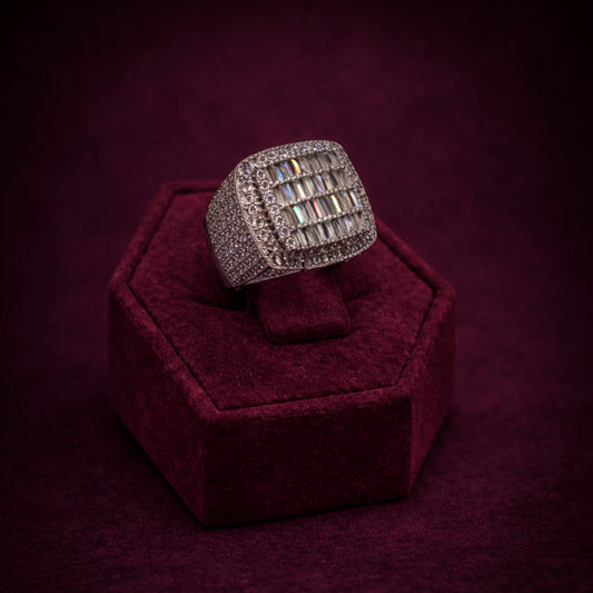 Iced Out Italian Silver Ring CJCZ001