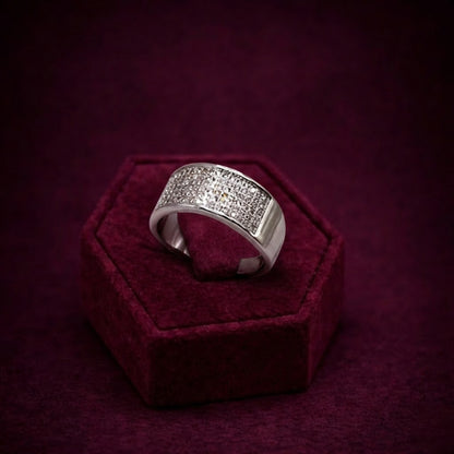 Iced Out Italian Silver Ring CJCZ006