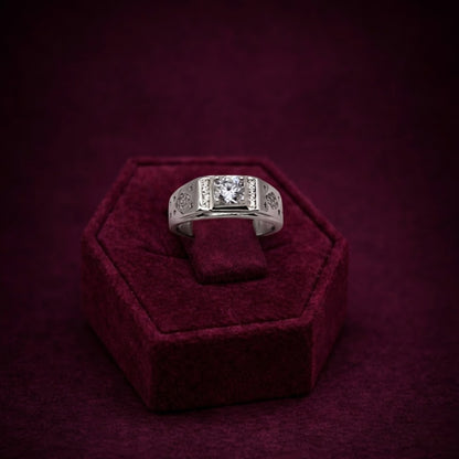 Iced Out Italian Silver Ring CJCZ007