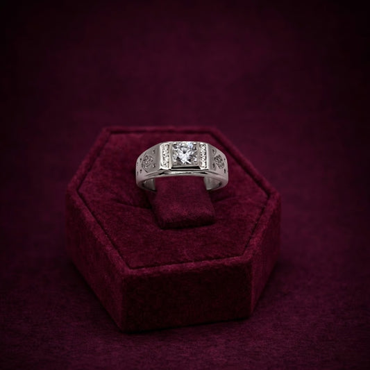 Iced Out Italian Silver Ring CJCZ007