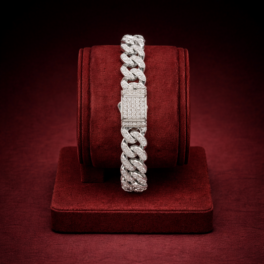 Moissanite Cuban Bracelet CJMC001